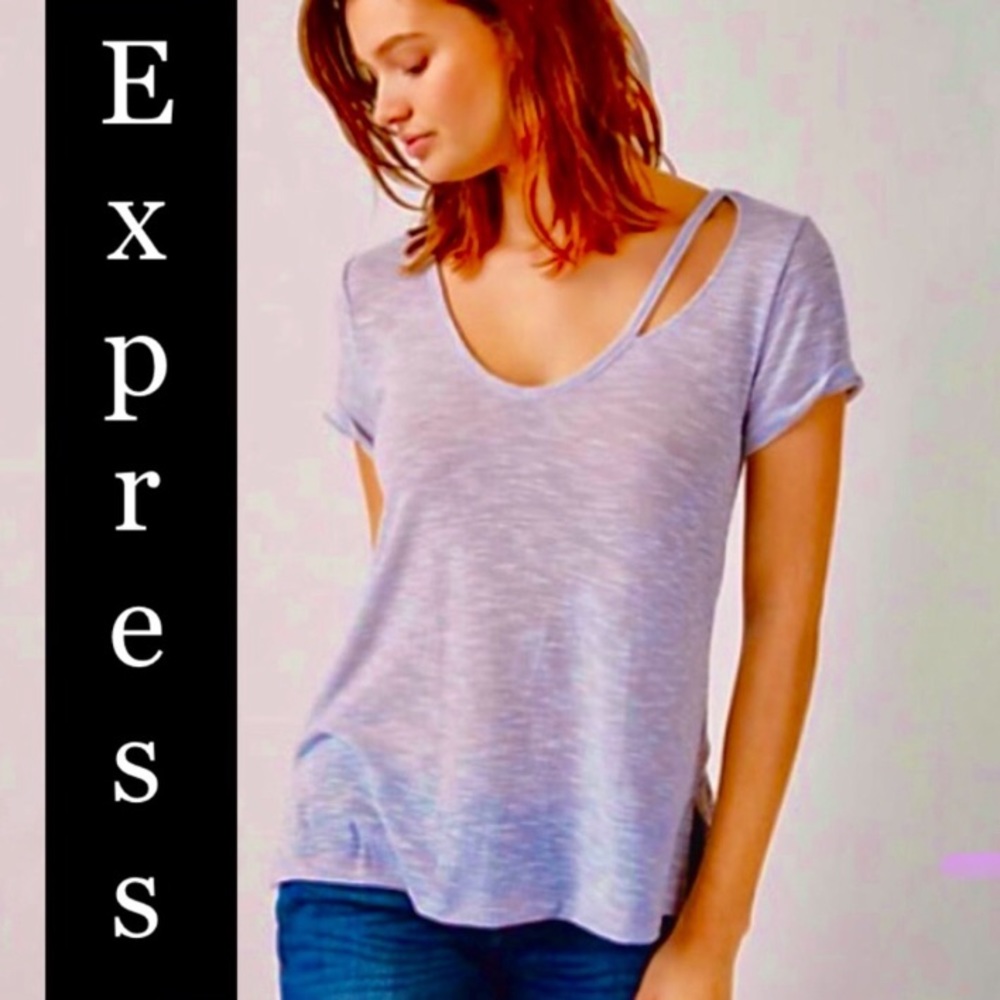 Express Slash Tee XS NWT